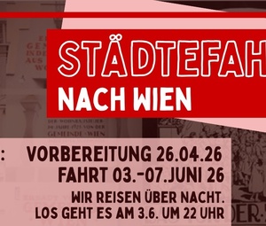 Sharepic zur Städtefahrt nach Wien